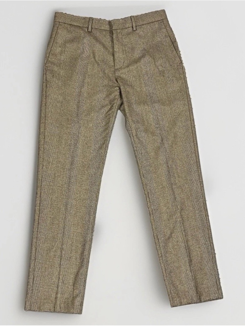 Banana Republic Pants Men’s 32x32 Brown Prince of Wales Virgin Wool NWT‎
